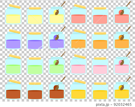 Colorful jam illustration set - Stock Illustration [92032465] - PIXTA