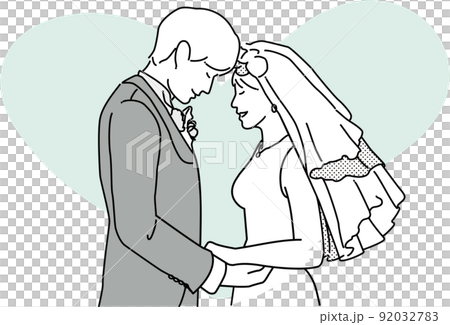 結婚式を挙げる新郎新婦(ウェディング・ブライダル) 結婚式を挙げる新郎新婦(ウェディング・ブライダル) 92032783