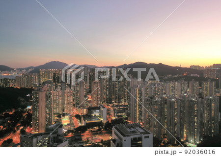 the Twilight of TKO district at Hong Kong 1 May 2022 the Twilight of TKO district at Hong Kong 1 May 2022 92036016