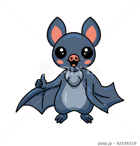 Cute little bat cartoon giving thumb up Cute little bat cartoon giving thumb up 92036559