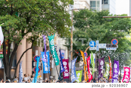 《福岡県》博多祇園山笠　集団山見せ（7月13日） 92036907