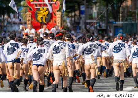 《福岡県》博多祇園山笠　集団山見せ（7月13日） 92037107