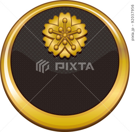 正面から見た日本の税理士バッジのイラスト 正面から見た日本の税理士バッジのイラスト 92037956