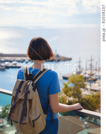 travel to Turkey, old town Antalya Kaleci 92038107