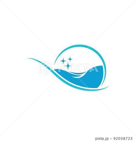 Laundry, clothes washing icon logo illustration Laundry, clothes washing icon logo illustration 92038723