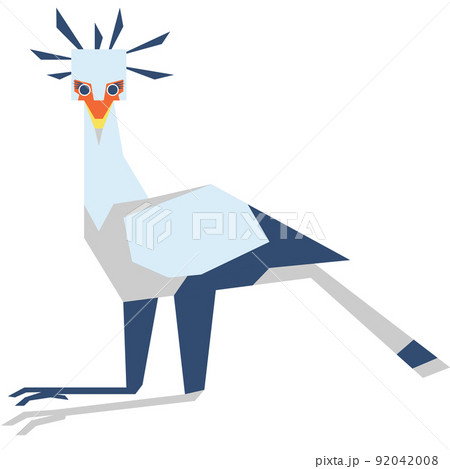 Colorful minimalistic illustration of a species of bird. 92042008