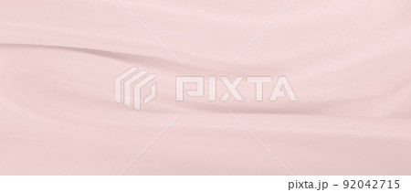 Smooth elegant pink silk or satin texture as wedding background. Luxurious background design 92042715