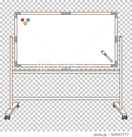 Illustration of a simple whiteboard Illustration of a simple whiteboard 92043777
