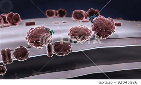 3D illustrationof faldaprevir for chronic HCV 92045836