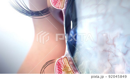 3D Medical illustrationof Anatomy of the Eye 3D Medical illustrationof Anatomy of the Eye 92045849