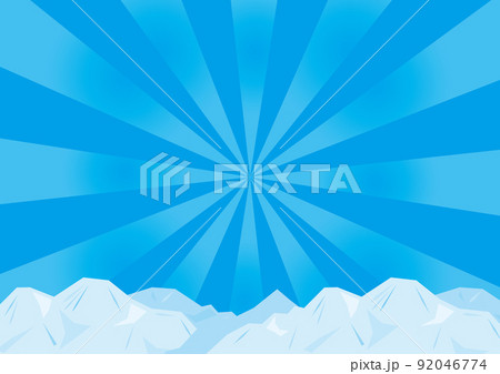 氷山のイラストテンプレート 92046774