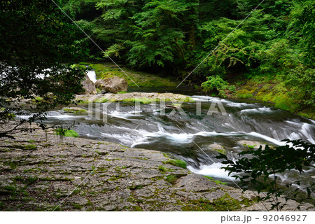 夏の菊池渓谷 夏の菊池渓谷 92046927