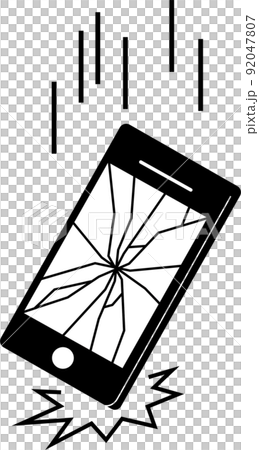 スマホ落として画面割れる 92047807