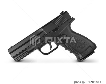 gun metal isolated on white background 92048118