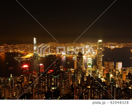 世界三大夜景の香港夜景 世界三大夜景の香港夜景 92048328