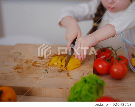 Young Girl Vlogger Making Social Media Video About Cooking For Internet At Home Young Girl Vlogger Making Social Media Video About Cooking For Internet At Home 92048518