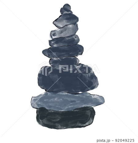 Stones balance icon on a white background 92049225