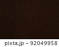 Brown canvas grunge background texture dark brown fabric 92049958