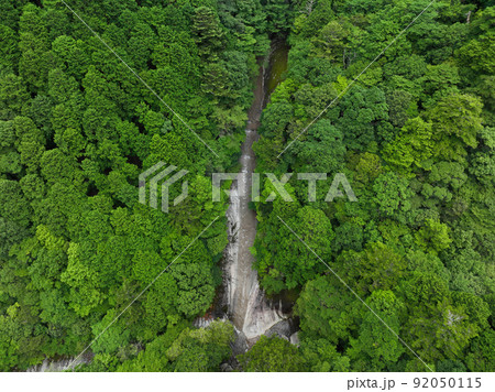 愛媛県松野町 滑床渓谷 雪輪の滝 愛媛県松野町 滑床渓谷 雪輪の滝 92050115