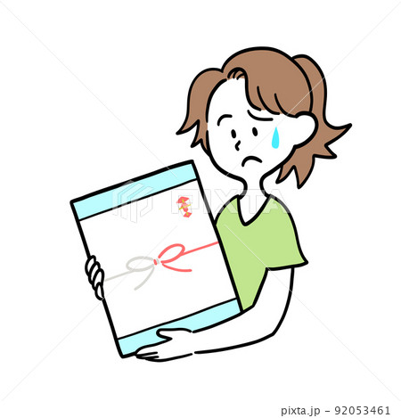 嬉しくないお中元をもらってしまった女性 92053461