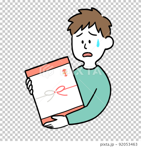 嬉しくないお歳暮をもらってしまった男性 嬉しくないお歳暮をもらってしまった男性 92053463