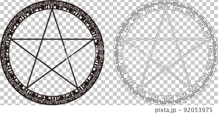 魔法陣(五芒星) 魔法陣(五芒星) 92053975