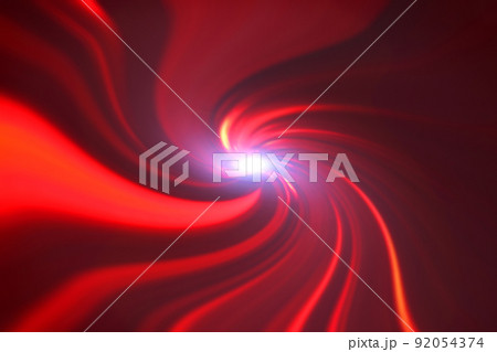 宇宙空間のワープをイメージした背景素材（ワームホール のイメージ） 92054374
