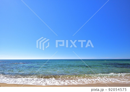 夏の夕日が浦 92054575