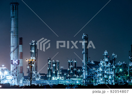 工場夜景 92054807