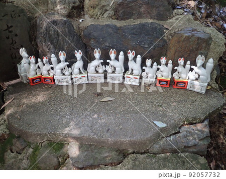 京都府京都市右京区嵯峨野の竹林の小径を進んだ先にある神社である野宮神社(ののみやじんじゃ) 京都府京都市右京区嵯峨野の竹林の小径を進んだ先にある神社である野宮神社(ののみやじんじゃ) 92057732