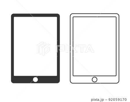 タブレット端末のアイコンイラスト素材 92059170