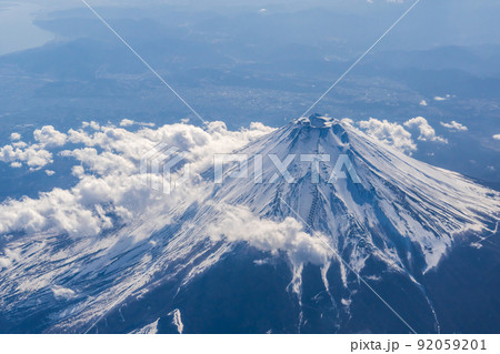 飛行機から見た富士山 92059201