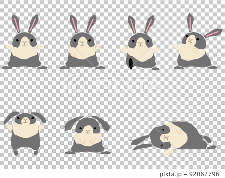 兔子姿勢圖 兔子姿勢圖 92062796