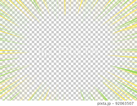 ポップな集中線のおしゃれなフレーム ポップな集中線のおしゃれなフレーム 92063507