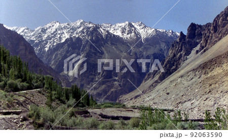 The route for K2 @Pakistan / パキスタン側から眺めるカラコルム山脈 92063590