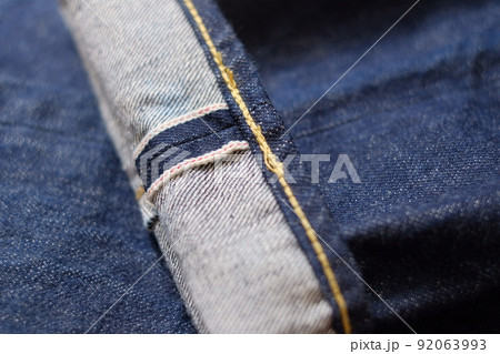 赤耳セルビッジデニムはチェーンステッチで 92063993