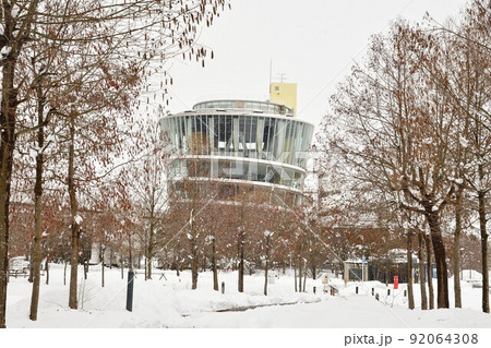 冬のビュー福島潟(新潟県) 冬のビュー福島潟(新潟県) 92064308