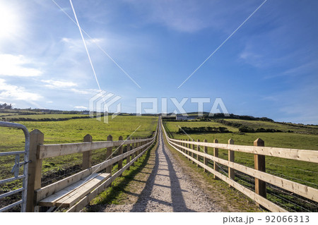 The new path to the Great Pollet Sea Arch, Fanad Peninsula, County Donegal, Ireland 92066313
