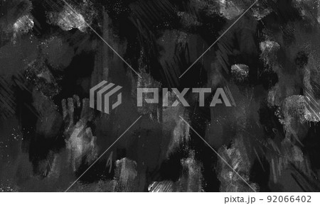 塗料で荒々しく塗られたキャンパス。テクスチャーとして使えるブラシの背景素材。 92066402