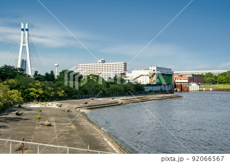 東京都江東区辰巳の辰巳水門 92066567