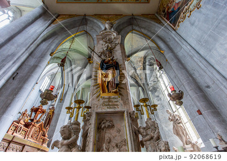 interiors of Salem abbey church, bavaria, germany 92068619