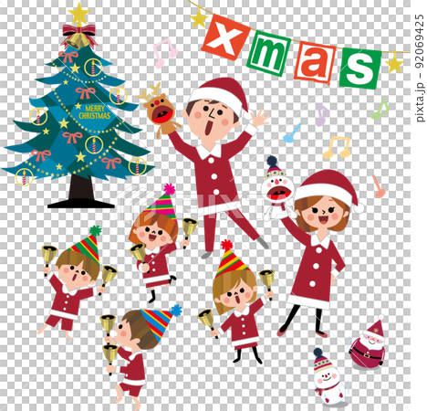 幼稚園のクリスマス 92069425