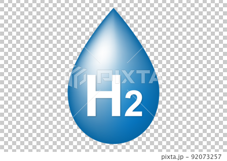 Hydrogen illustration Hydrogen illustration 92073257