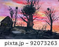 Huge nest. Abstract painting 92073263