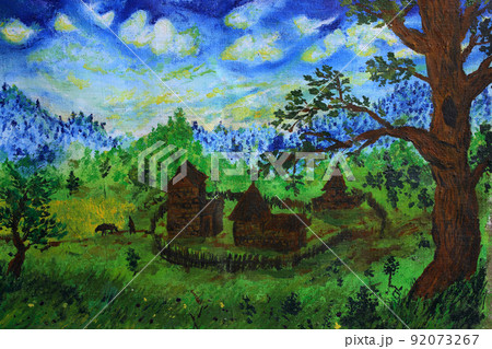 Old European landscape. Classic style 92073267