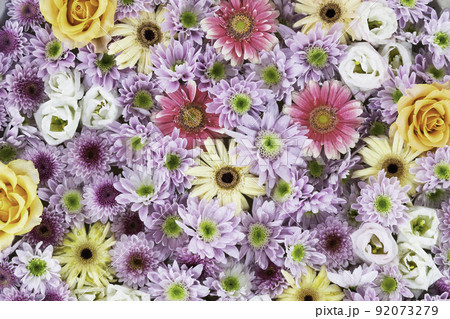 花手水 花の背景素材 92073279