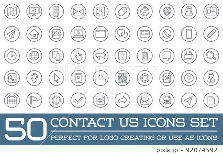 Set of Contact us Service Elements and Assistance Support can be used as Logo or Icon in premium quality Set of Contact us Service Elements and Assistance Support can be used as Logo or Icon in premium quality 92074592