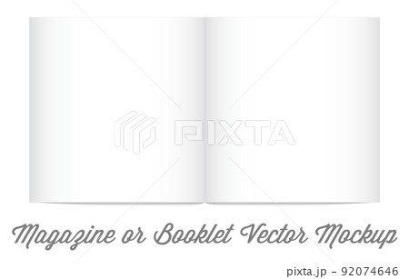 Mock Up for album or booklet or magazine in Vector 92074646