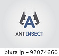 Set of Logo or Icon design for business branding looks like insect beetle or ant hi-tech in Vector 92074660