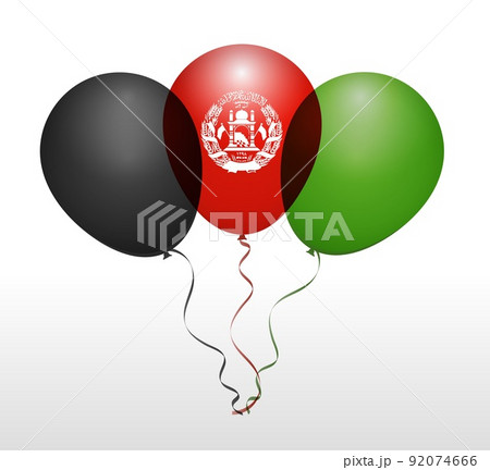 Balloons in Vector as National Flag 92074666